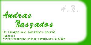 andras naszados business card